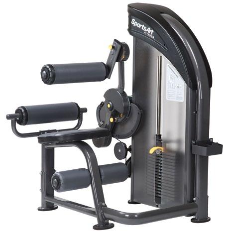 P731 ABDOMINAL CRUNCH Contoured Cam System Specially designed cams provide unparalleled ergonomics throughout the entire motion; offering a perfect start, strong finish, and smooth resistance for
