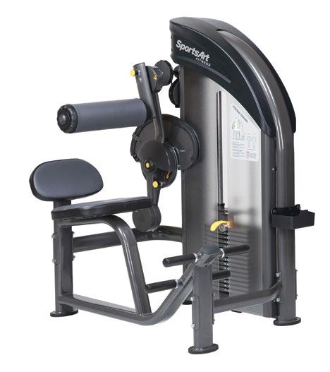 P732 BACK EXTENSION Contoured Cam System Specially designed cams provide unparalleled ergonomics throughout the entire motion; offer a perfect start, strong finish, and smooth resistance for human