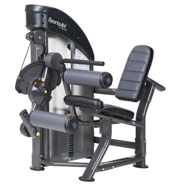 P757 LEG EXTENSION Contoured Cam System Specially designed cams provide unparalleled ergonomics throughout the entire motion; offering a perfect start, strong finish, and smooth resistance for human