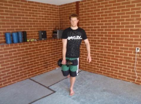 Functional Strength Single Leg Deadlift w/ Shoulder Press This exercise is basically 2