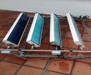 Test comparing TP4 solar tracking against a fixed installation 3 Mars-215 Areos22 P.