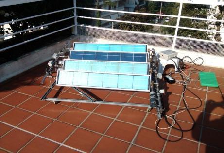 Test comparing TP4 solar tracking against a fixed installation 15 Mars 215 Areos22 P.