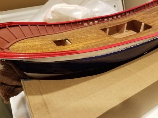 This kit is the # 500 hull, is still in the box, and was shipped to the original buyer in San Francisco in May 2002.
