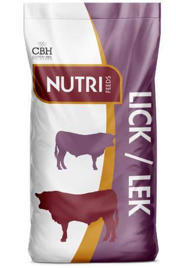Winter supplementation NUTRI LICK WINTER 40 (V17401) Protein/Mineral lick that can be fed as such (no further mixing); Contains 400 g/kg protein, ex NPN for