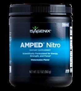 ) AMPED Nitro A preworkout supplement that provides energy, strength, and focus for optimal training.