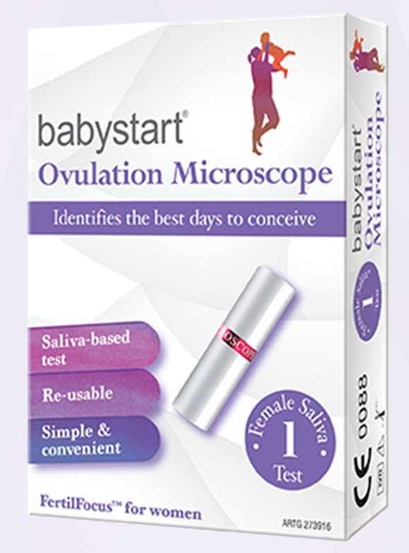Ovulation Microscope For her... A high quality saliva based fertility test that allows a woman to predict her peak fertile period with accuracy.