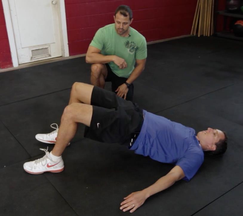 Roll Engage core muscle Raise