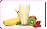 Yogurt Fruity Blast 1 banana 1 cup Dannon Vanilla Yogurt (fat free) 3/4 cup