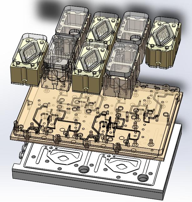 Microfluidic Platform (MPS) Design Passed media reservoir Tissue Modules