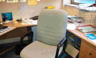Seat Design (cont.) A good chair should have: Gas strut for height adjustability Five star base for stability.