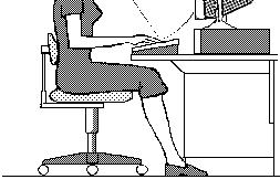 Office Ergonomics- The right equipment, the right place Everyone needs a relaxed, neutral position DO WHAT S COMFORTABLE FOR YOUR BODY!