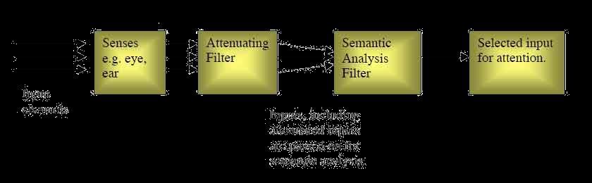Theories Of Attention Treisman s Attenuation Model The unattended channel What gets through?