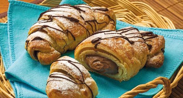 43 Cornetti Frozen croissant crema nocciola with chocolate surgelati kcal 320 kj 1338 15 g of which saturated 6 g 43 g 11 g 3 g 1 g Average nutritional values for 100.
