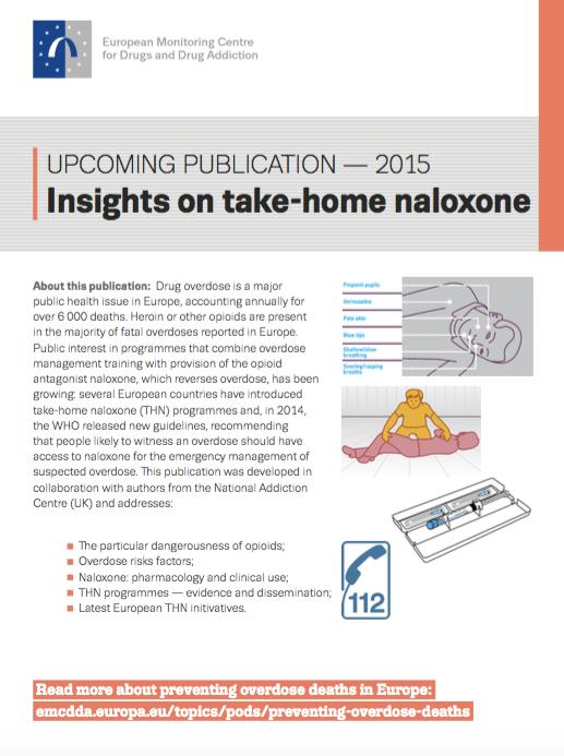 Take-home naloxone EMCDDA Insights publication written by John Strang, Rebecca McDonald