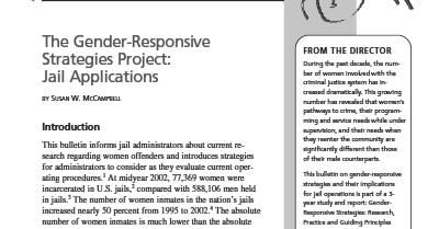PREA and Gender Cross gender pat searches Cross gender supervision Knock and announce Cross gender strip searches In jail, these factors contribute :