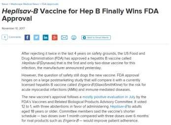 FDA approves new 2-dose