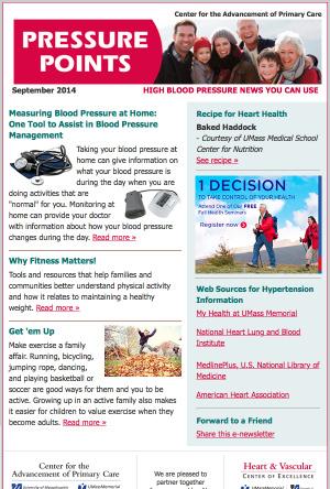 19 SUBSCRIBE TO PRESSURE POINTS Stay up on the latest heart healthy happenings, news and tips
