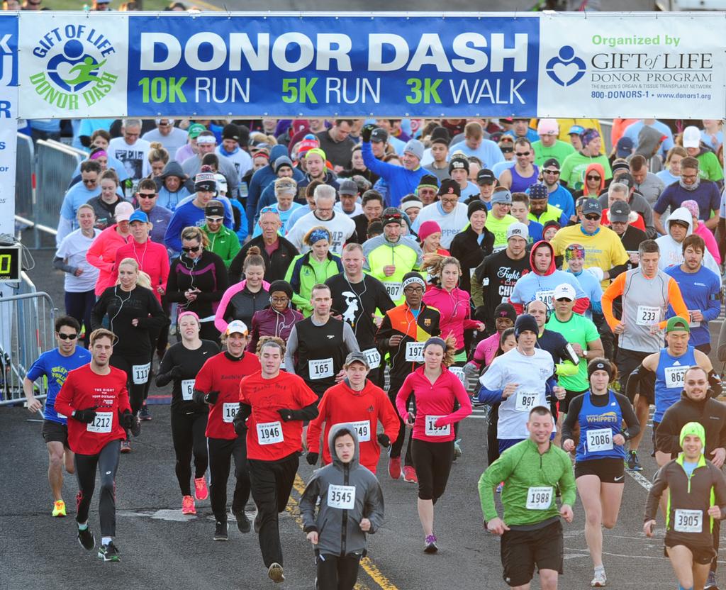 23 rd Annual Gift of Life Donor Dash Sponsorship Opportunities April 15,