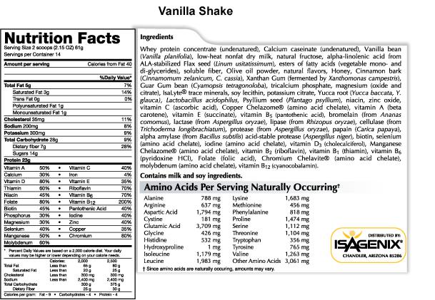 Frequently Asked Questions Can I add fruit to my IsaLean Shake? The IsaLean Shake tastes great with fruit, especially berries. Fruit also gives you natural fiber and potassium.