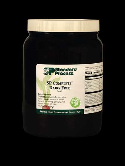 SP Complete or SP Complete Dairy Free Essential nutrition in a convenient powder Supports intestinal, muscular, and immune health Provides antioxidant activity