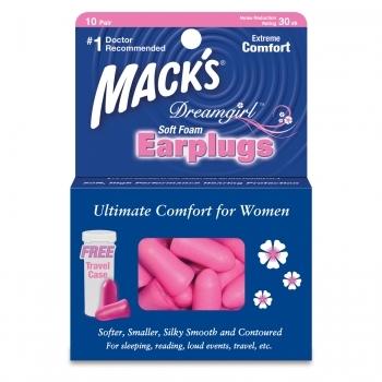 Dreamgirl Soft Foam Ear Plugs (10 Pairs) Dreamgirl soft foam earplugs were designed for women with small or sensitive ear canals.