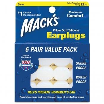 Great for: Sleeping Reading Loud Events Travel Studying Pillow Soft Silicone Ear Plugs 6 Pair - White Doctor recommended to: Seal out water Help prevent swimmer's ear infections Provide protection