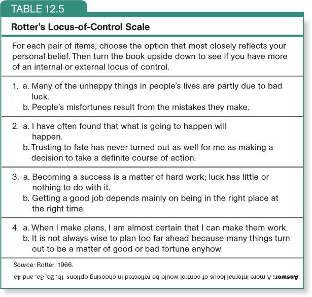 LP 13D Social Cog 10 Personal Goals and Expectancies Those who believe they have an internal locus of control believe they can control outcomes to some extent.
