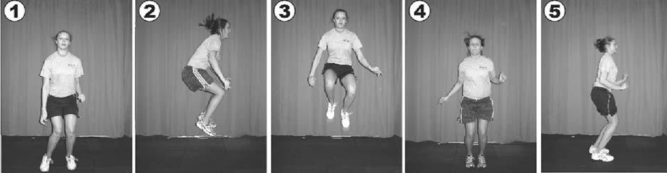 FIGURE 5. Examples of techniques that clinicians evaluate during the tuck jump assessment.