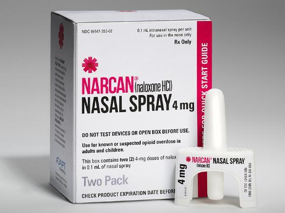 Naloxone Formulations Naloxone formulations allowed: Any FDA-approved formulation May advise recipient on product