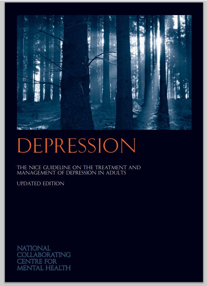 Depression Management Risk and f/u Pharmacological Nonpharmacological TCA SSRI Psychological therapies