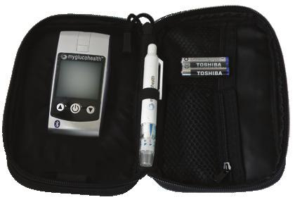 Custom Carrying Case NOTE: Prior to use, check your MyGlucoHealth Kit to make sure that it is unopened and
