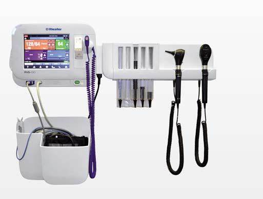 RVS-200 RIESTER VITAL SIGNS WALL DIAGNOSTIC SYSTEM The Riester RVS-200 wall diagnostic system is the unique combination of an advanced vital signs monitor and a modular diagnostic station.