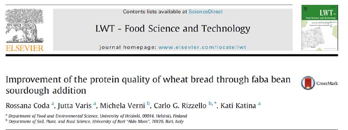 Results: technological/nutritional properties of bioprocessed faba bean WCB NFB FSB IVPD 64.1 ± 2.1 b 63.6 ± 1.5 b 74.1 ± 1.