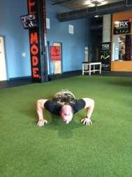 plank and perform a push-up. 2.