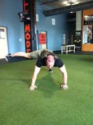 and return to front plank position,