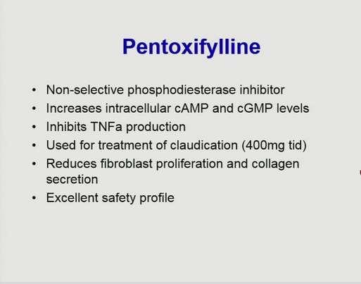 Specific therapy in severe AH 2-PTX and antioxidant 400