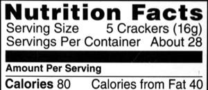 Serving Size There is an