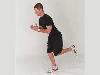 D1 Standing Stretch - This routine begins with a dynamic warm up geared perfectly for golf! Start by warming up those hips and glute muscles. Stand with good posture and knees slightly flexed.