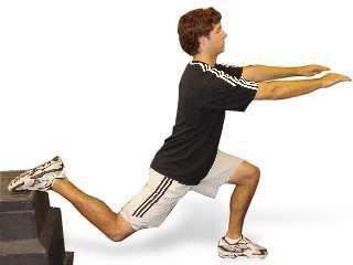Return to original standing position. Repeat. Continue with opposite leg.
