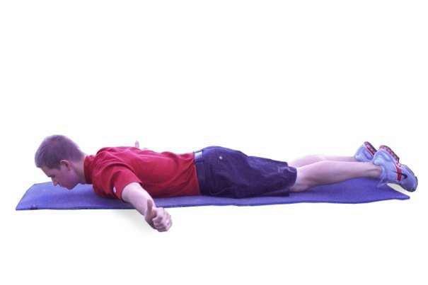 E1 Shoulder Stabilizers - Lie on the floor on your stomach.