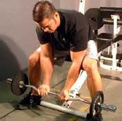 Seated Close-Grip Concentration Barbell Curl Main Muscle Worked: Biceps Equipment: Barbell Tips: Place barbell on the floor near the end of a bench.