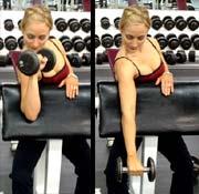 Zottman Preacher Curl Main Muscle Worked: Biceps Other Muscles Worked: Forearms Equipment: Dumbbell Tips: Hold