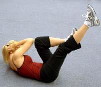 Air Bike Main Muscle Worked: Abdominals Equipment: BodyOnly Tips: Lie on your back and put your hands behind your head.