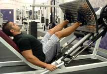 exercise. Extend your legs until knees are straight, making sure you remain seated flat on the machine.