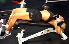 Tips: Like the Dumbbell Bench Press but on a decline bench.
