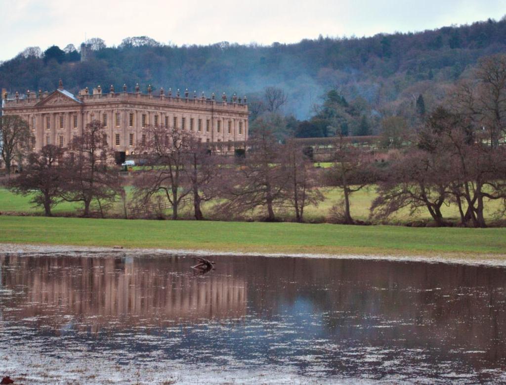 About a mile away, is Chatsworth House, the gorgeous