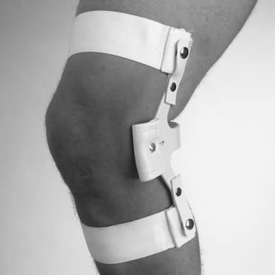 Knee Orthosis, Swedish Knee Cage Prevents mild knee hyperextension Mild knee hyperextension secondary to