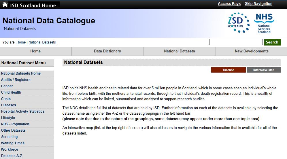 National Scottish Datasets
