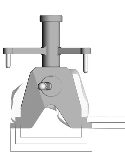 Size the femur by spinning the stylus marked Size 1, 2 or 3 until there is zero-tominimal gap between the sizing guide and the stylus boss (Fig. 46a).