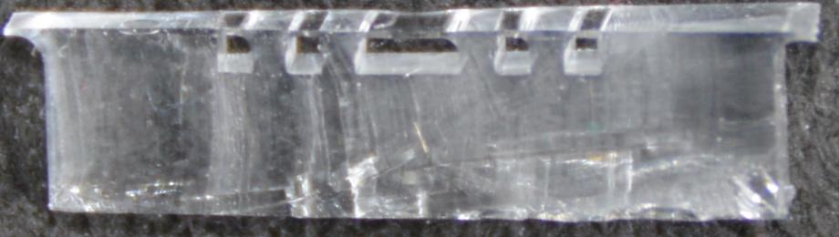 The free standing PDMS sheet is around 180 µm thick.